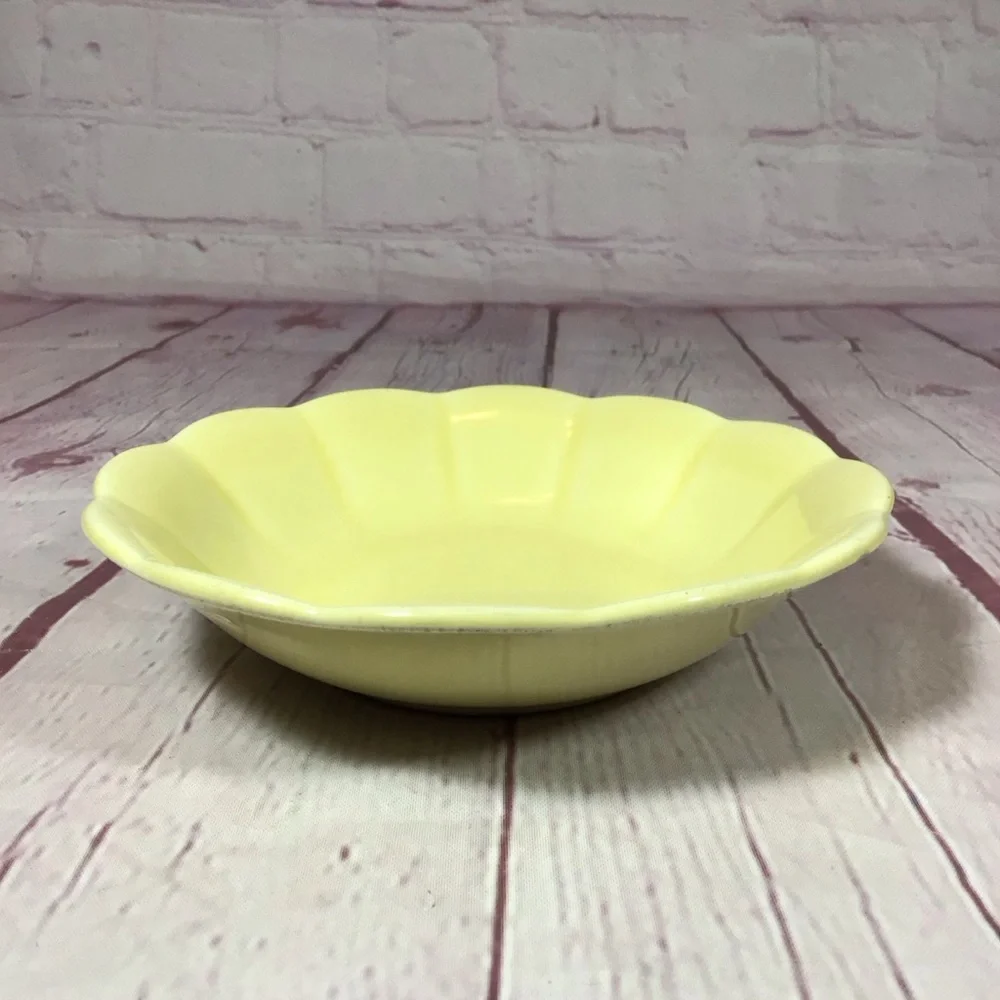 Vintage WS George Elmhurst Yellow Fruit Dessert Sauce Bowl